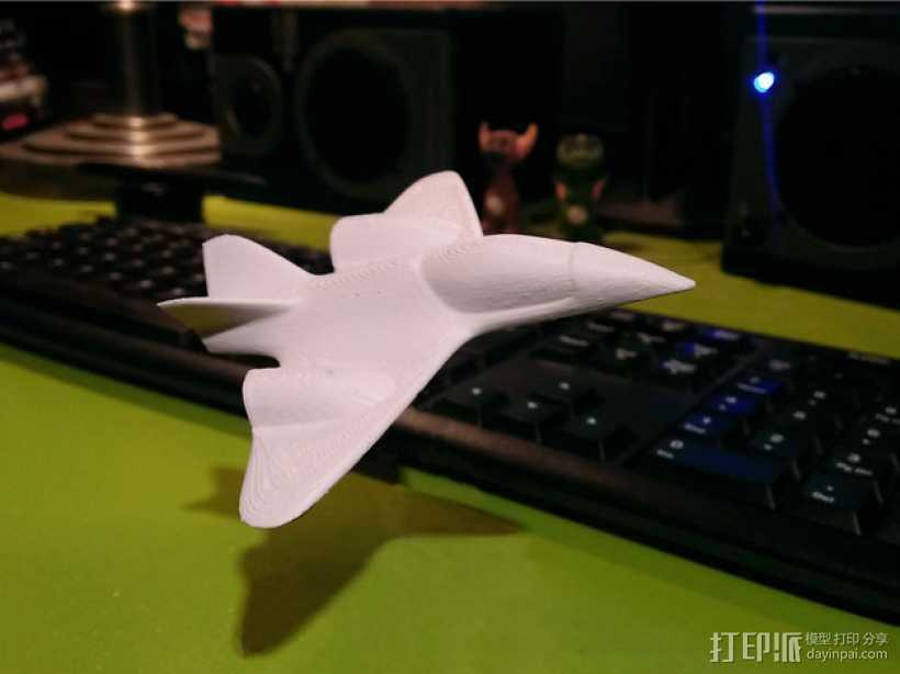 小型喷气式飞机 3D打印模型渲染图