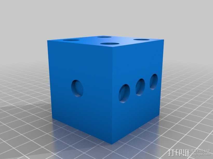 骰子模型 3D打印模型渲染图