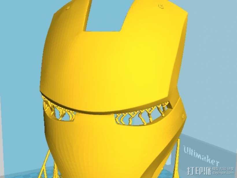 电影《钢铁侠3》面具模型 3D打印模型渲染图