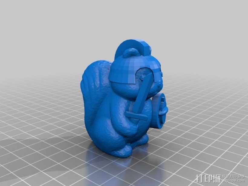 迷你“骑士”模型 3D打印模型渲染图