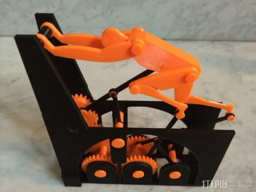 迷你跑步机装置 3D打印模型渲染图