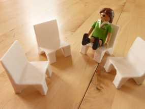 Playmobil玩具椅模型