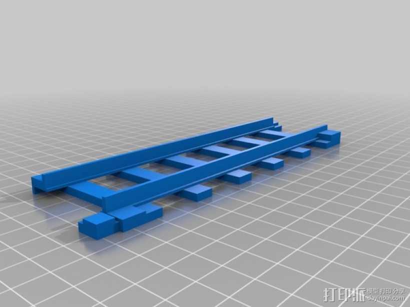 迷你火车轨道模型 3D打印模型渲染图