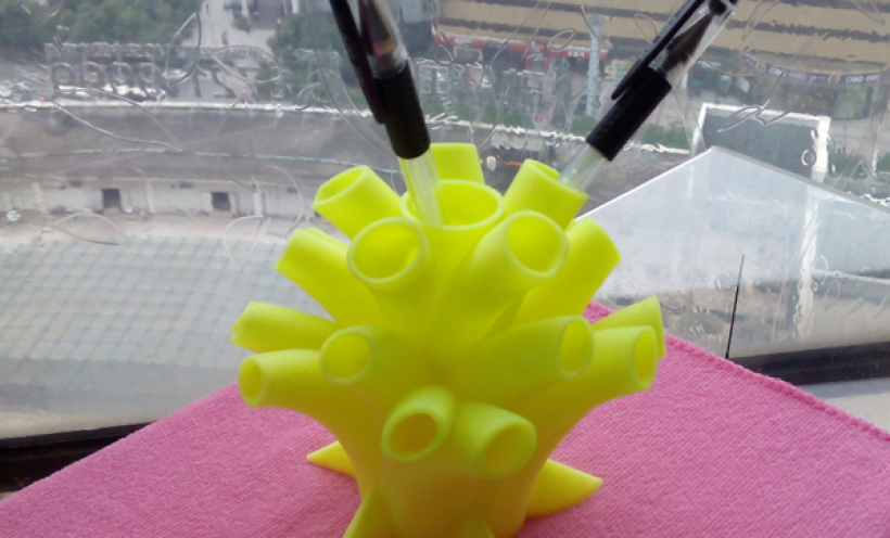 特色笔筒 3D打印实物照片
