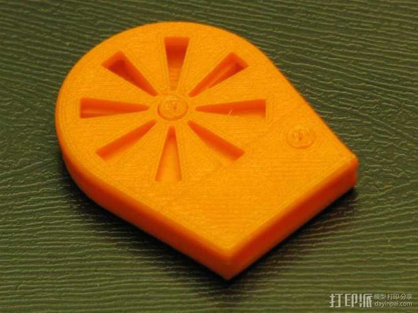 橙色口哨 3D打印模型渲染图