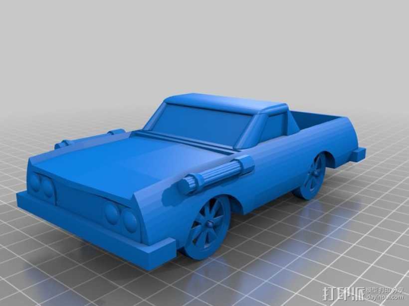 可定制化玩具车 3D打印模型渲染图