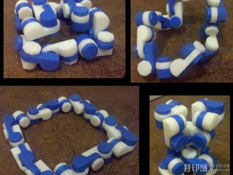 关节蛇玩具 3D打印模型渲染图