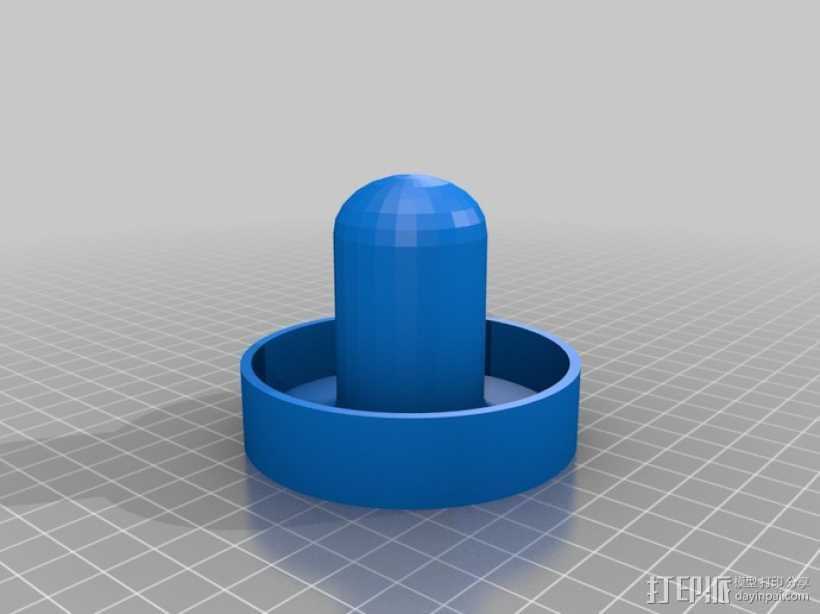 空气曲棍球零部件 3D打印模型渲染图