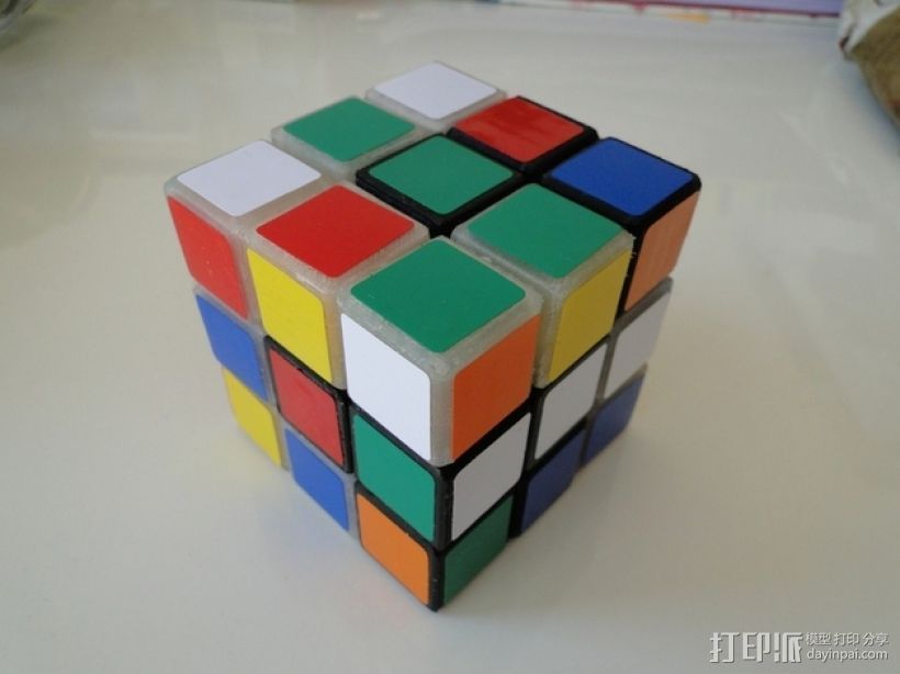 Rubik立方体 3D打印模型渲染图