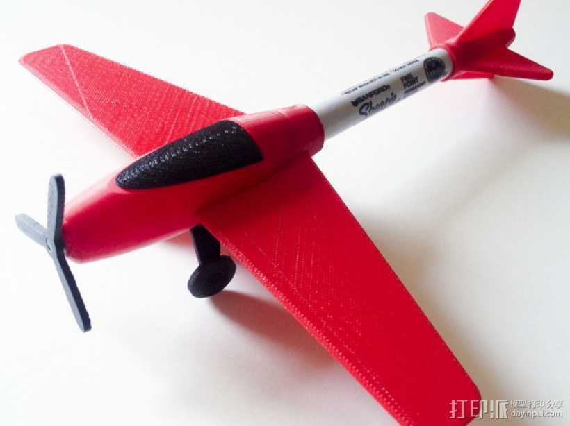 特技飞机 3D打印模型渲染图
