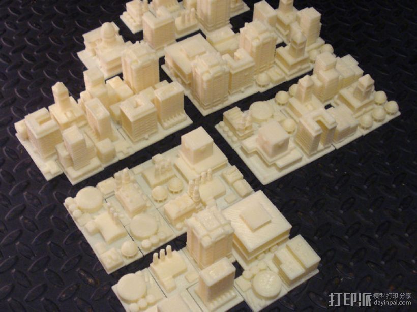 《模拟城市2000》游戏模型 3D打印模型渲染图