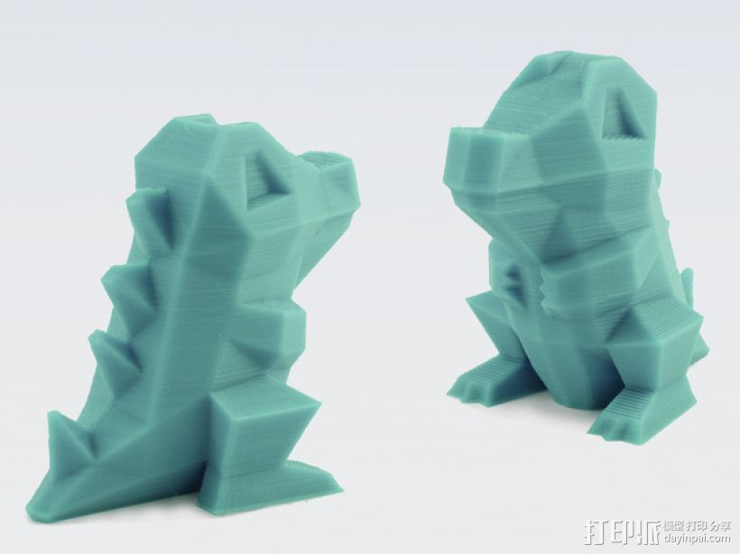 小锯鳄 3D打印模型渲染图