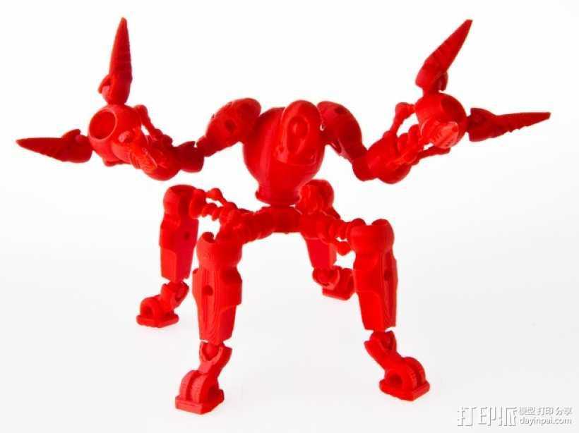蜘蛛形机器人 3D打印模型渲染图