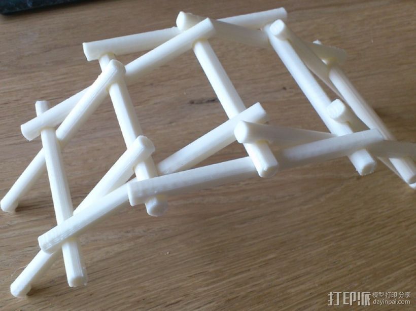 自立桥 3D打印模型渲染图