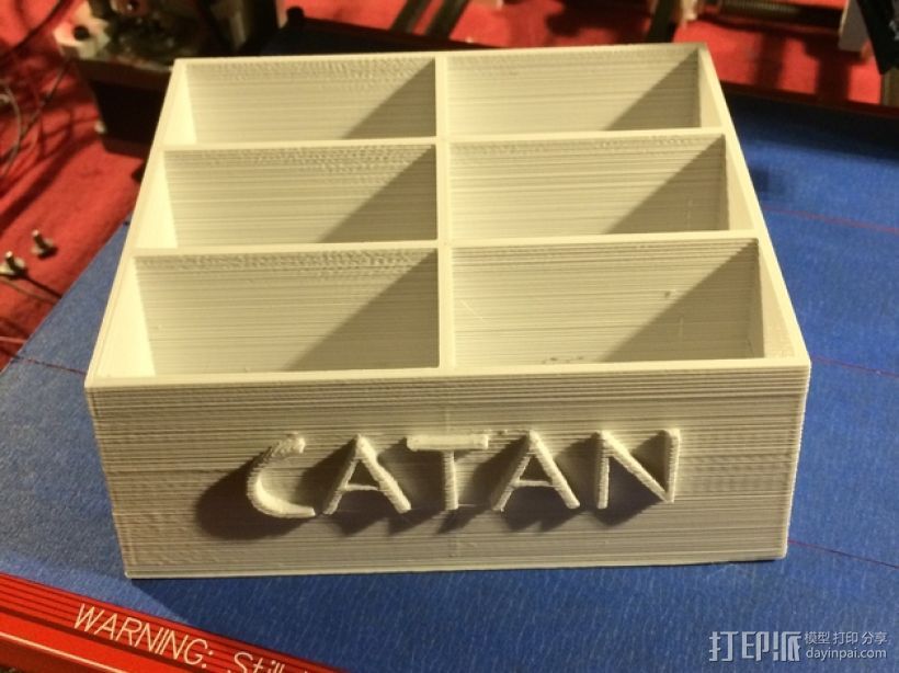 卡片盒 3D打印模型渲染图
