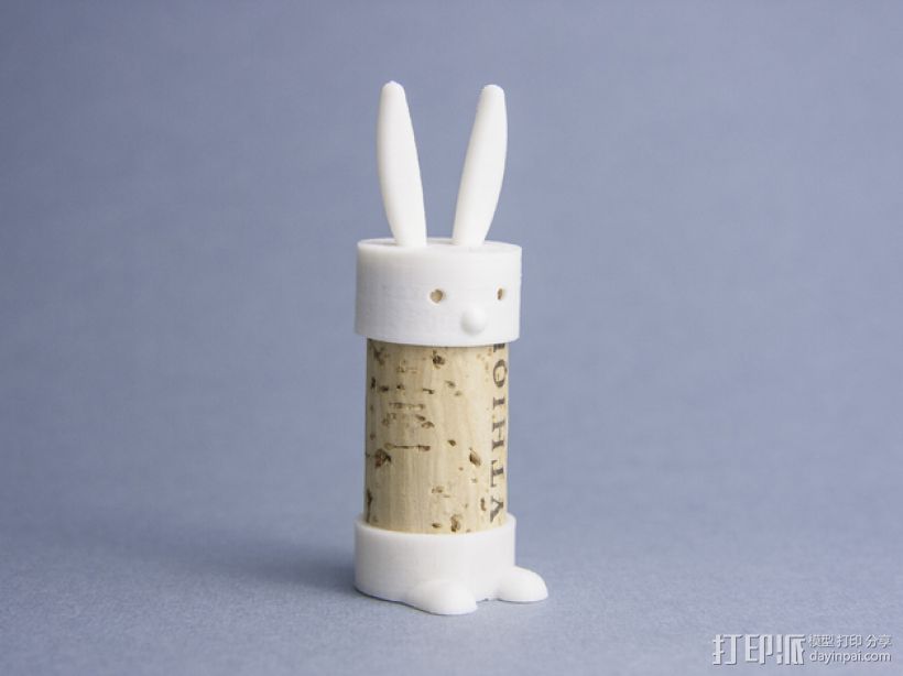 软木兔 3D打印模型渲染图