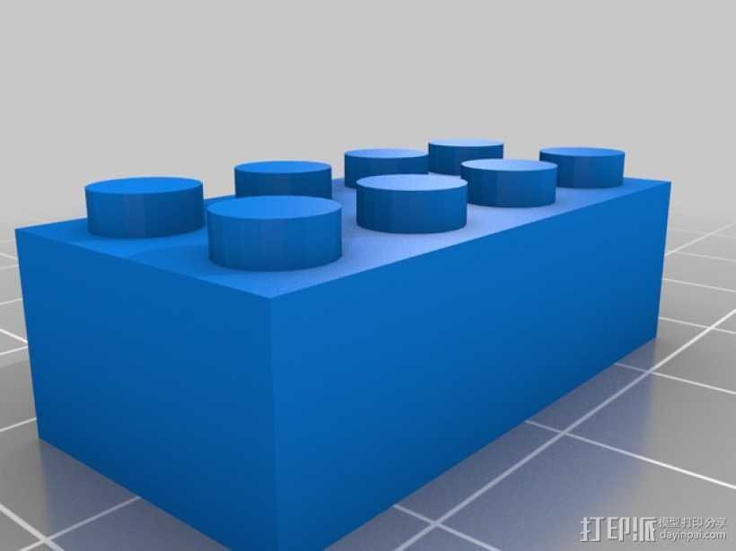 乐高方块 3D打印模型渲染图