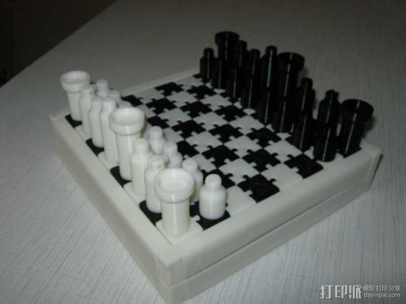 经典象棋 3D打印模型渲染图