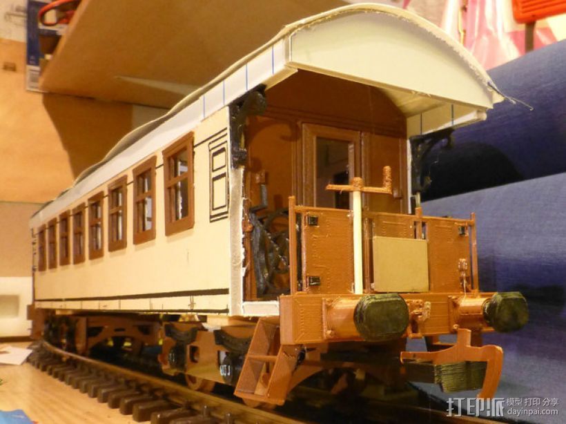 玩具火车 3D打印模型渲染图