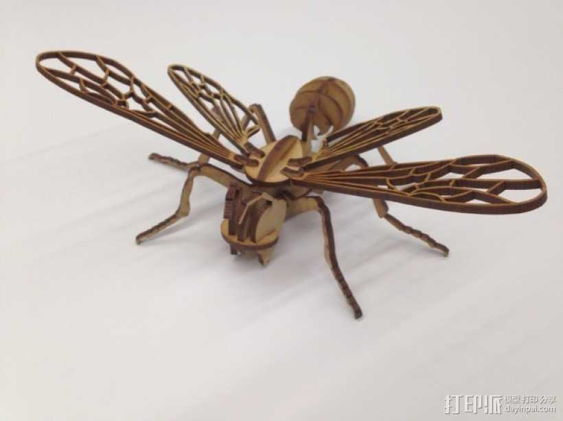 蜜蜂拼图 3D打印模型渲染图