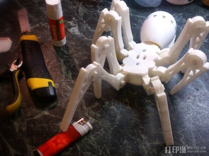 蜘蛛玩具 3D打印模型渲染图