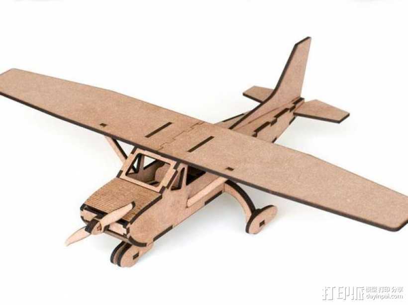 赛斯纳飞机 3D打印模型渲染图