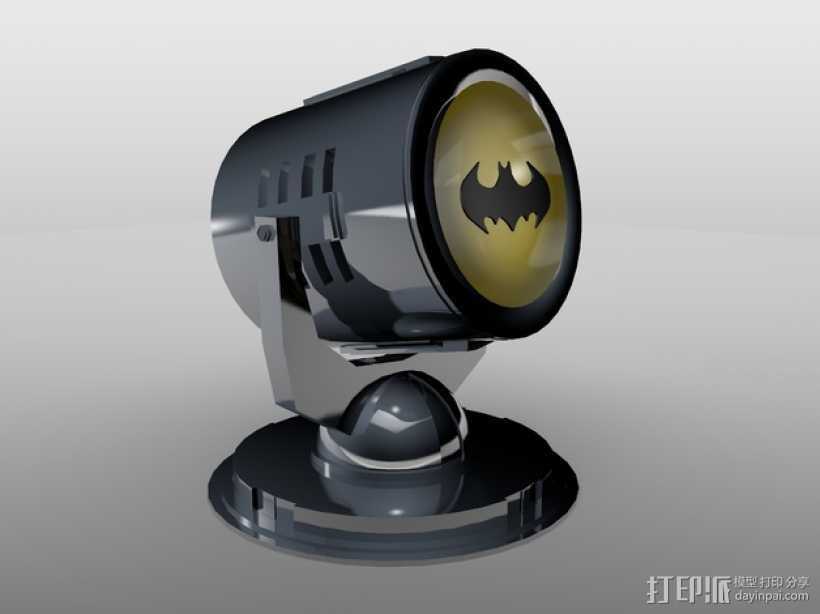 蝙蝠形信号灯 3D打印模型渲染图