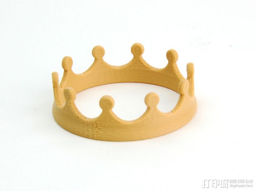 王冠 3D打印模型渲染图