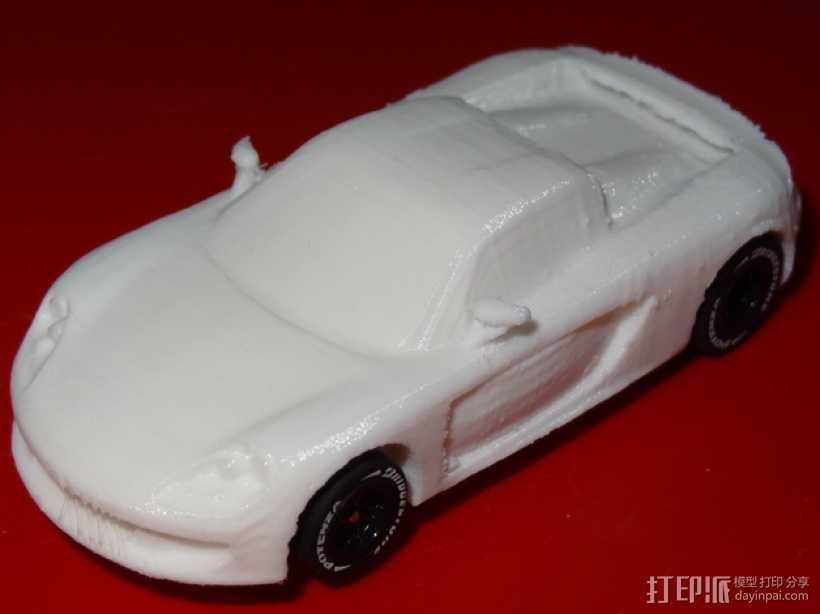 HO槽轨车 - 保时捷Carrera GT 3D打印模型渲染图