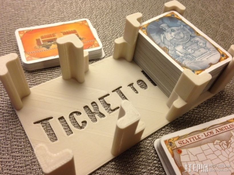 《车票之旅》游戏卡盒 3D打印模型渲染图