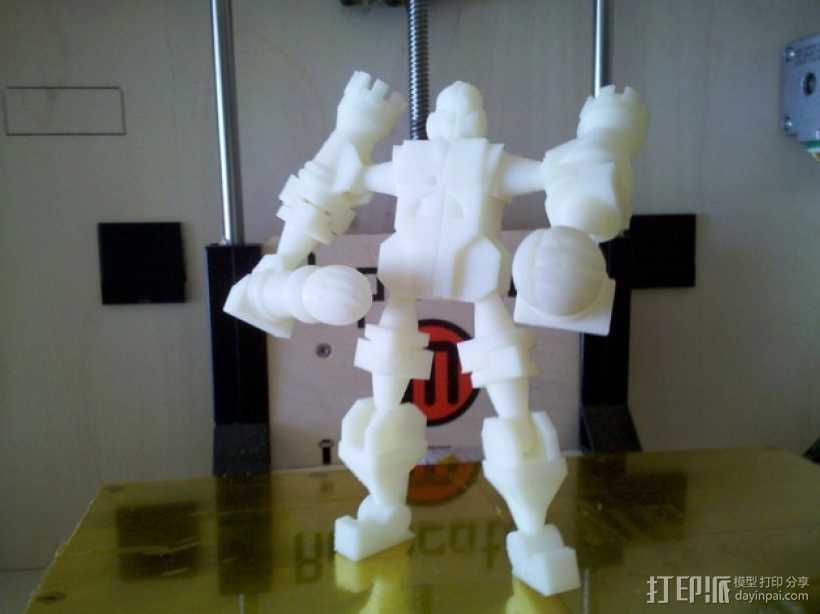 国际象棋机器人玩偶 3D打印模型渲染图
