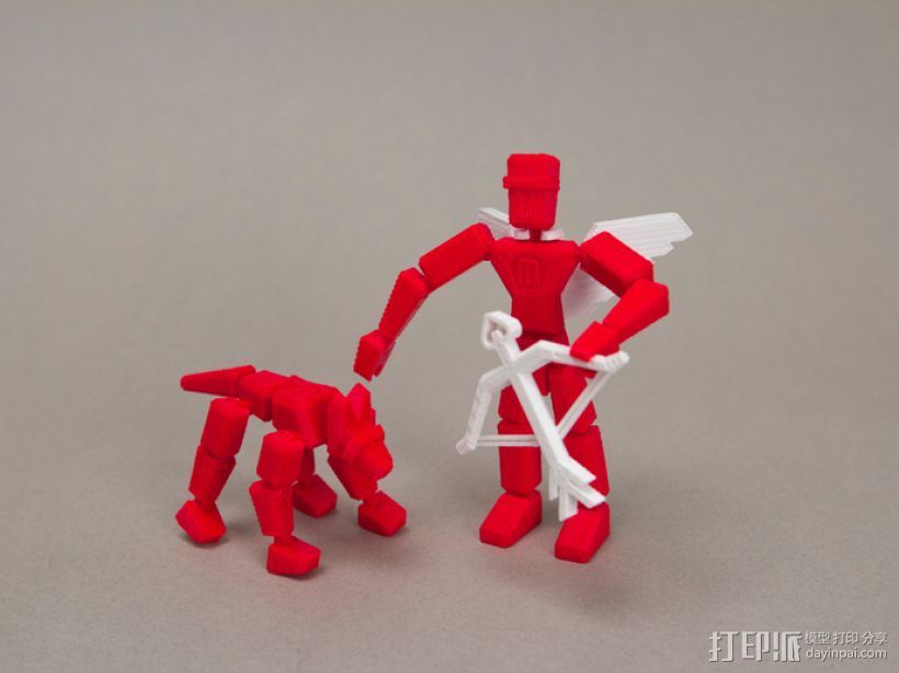 MakerBot玩具小狗 3D打印模型渲染图