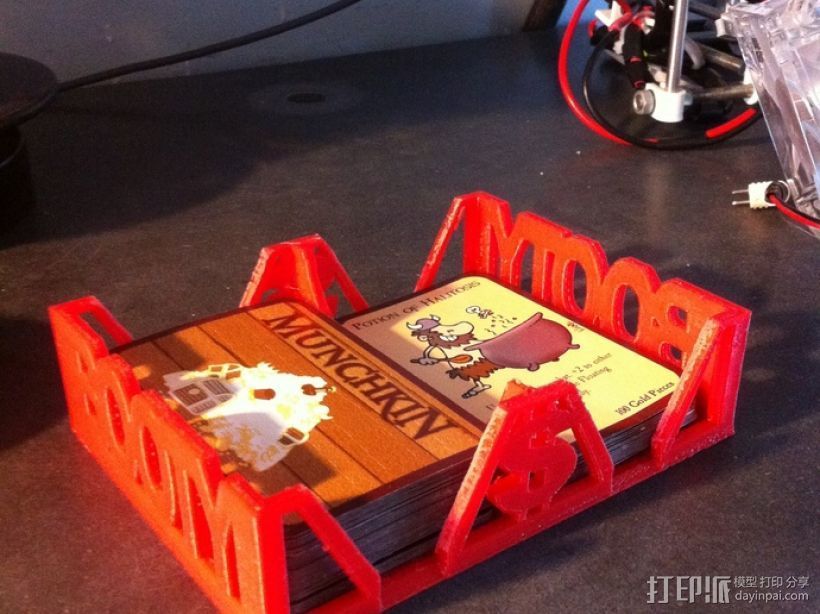 Munchkin卡片收纳盒 3D打印模型渲染图