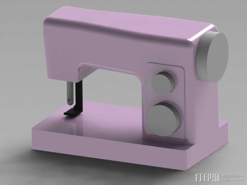 缝纫机玩具 3D打印模型渲染图