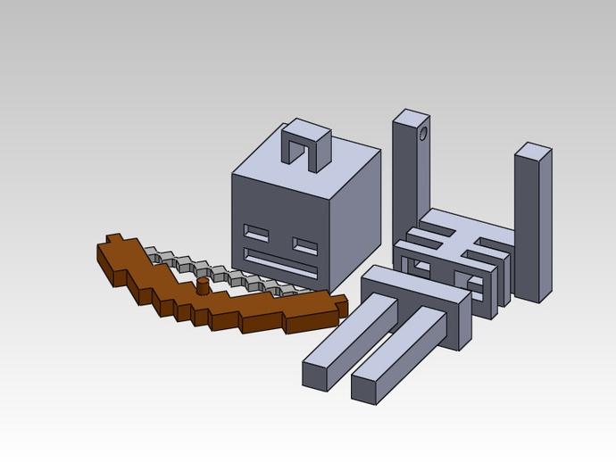 Minecraft骨架玩偶