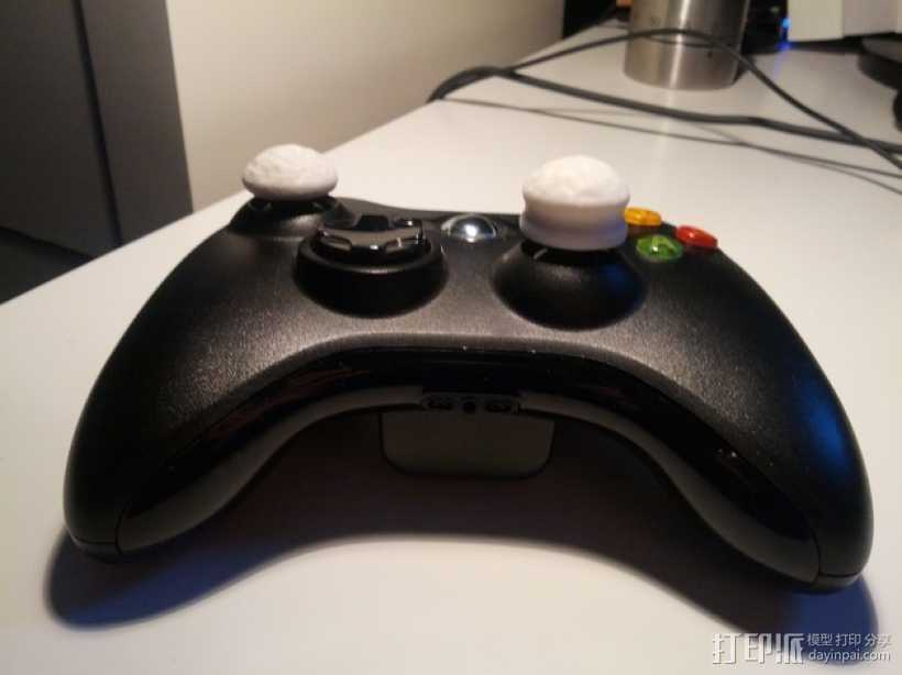 Xbox 360控制器操纵杆延伸装置 3D打印模型渲染图