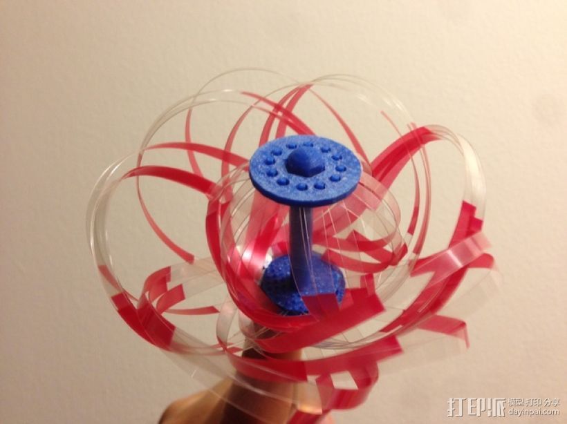 旋涡状迷你魔法棒 3D打印模型渲染图