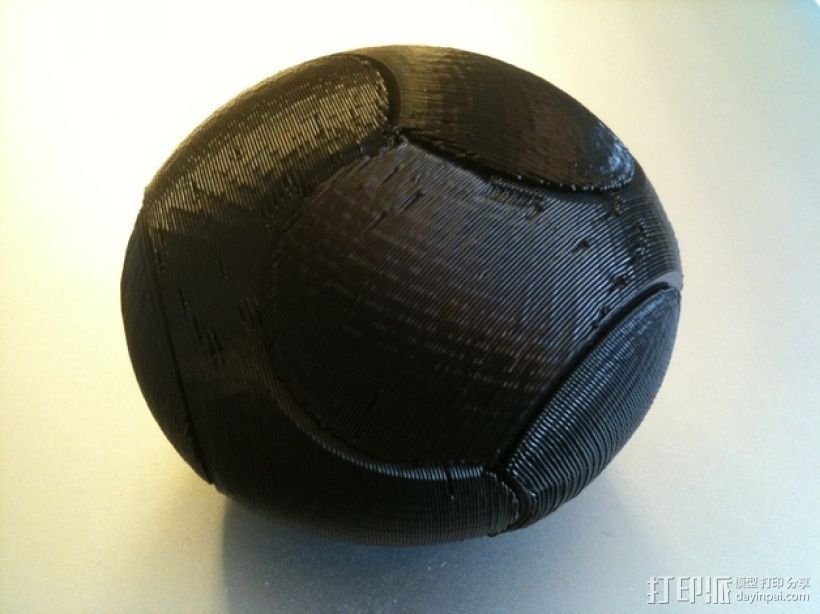 椭圆球形拼图 3D打印模型渲染图