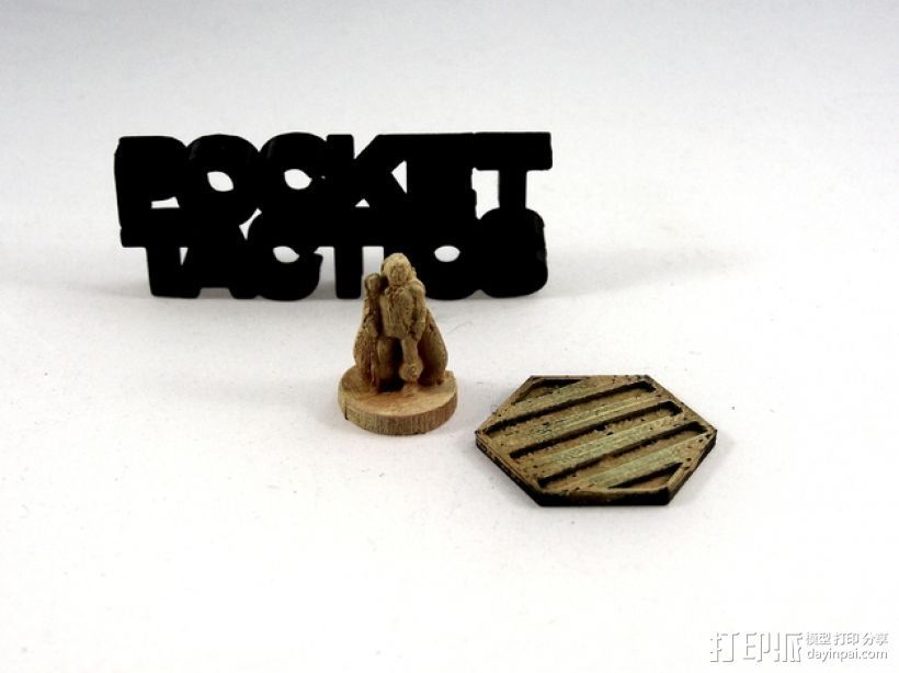 Pocket-Tactics：流浪法师 3D打印模型渲染图