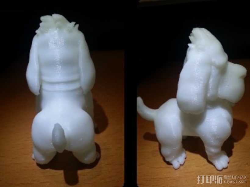 迷你小狗模型 3D打印模型渲染图