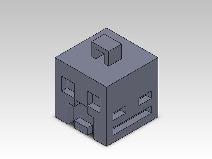 Minecraft人物钥匙扣模型