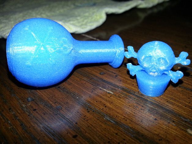 迷你毒药瓶模型 3D打印模型渲染图