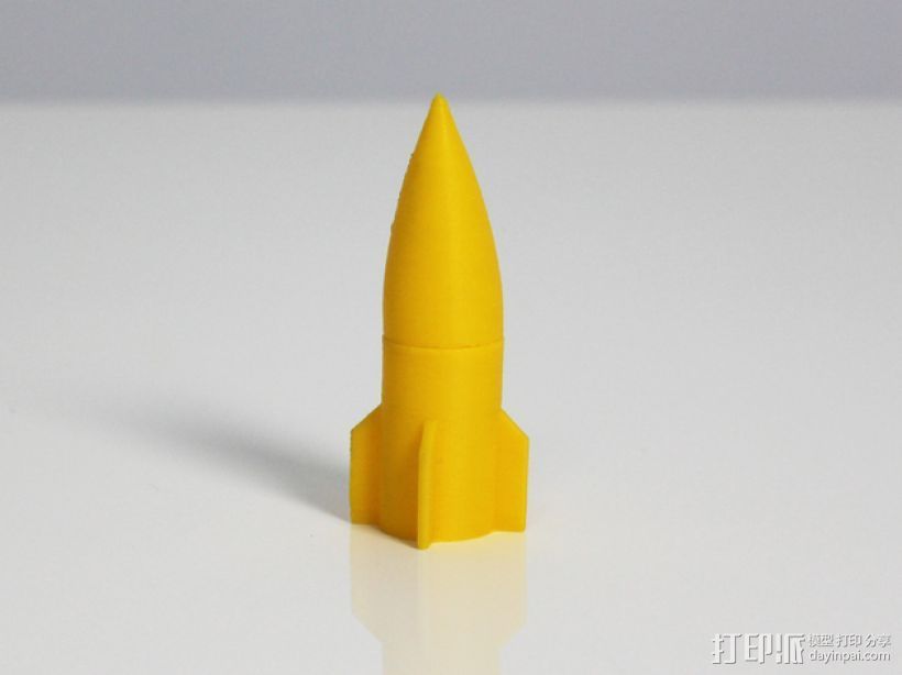 迷你火箭筒模型 3D打印模型渲染图
