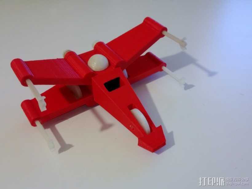 迷你翼战斗机模型 3D打印模型渲染图