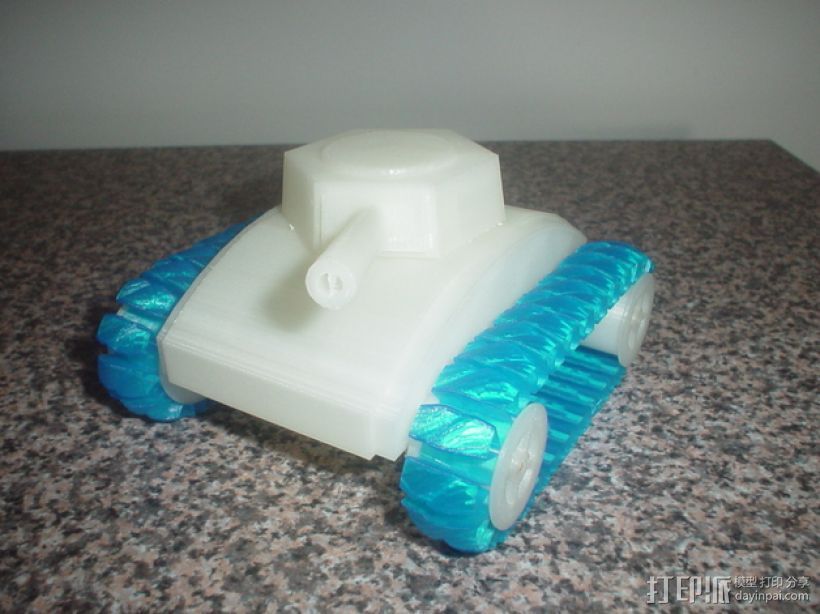 stretchlet坦克模型 3D打印模型渲染图