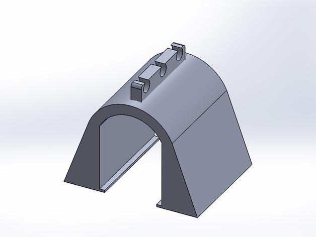 HO玩具火车隧道模型