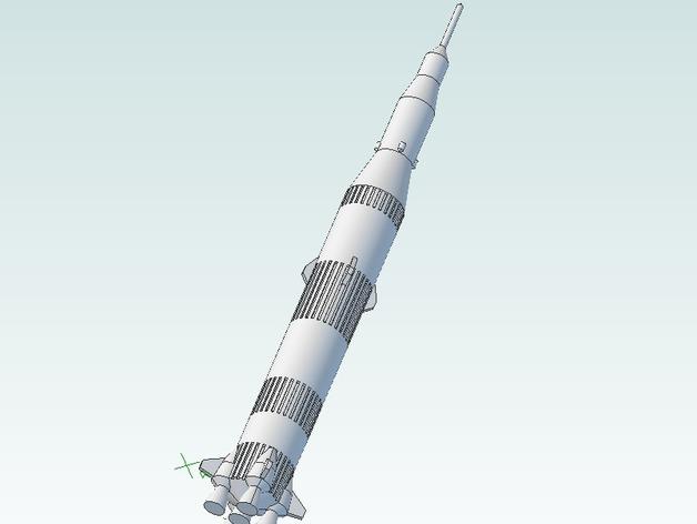 迷你土星太空火箭模型