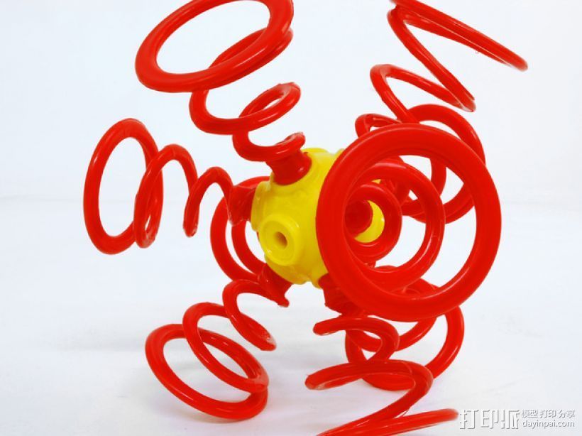 Ogo弹簧模型 3D打印模型渲染图