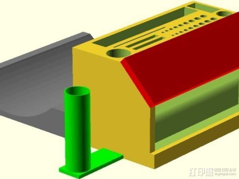 彩虹色工作台 3D打印模型渲染图