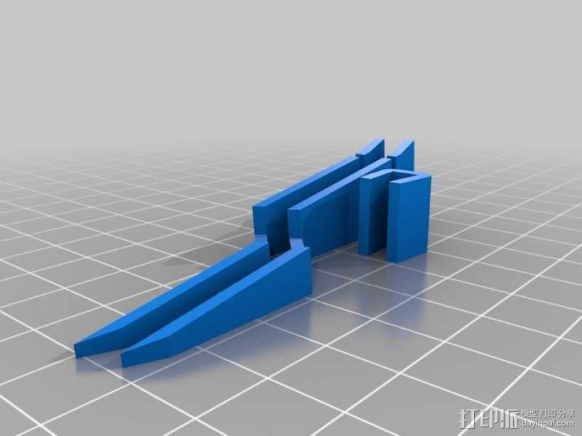 交叉镊子 3D打印模型渲染图